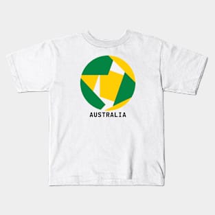 Australia Green and Gold Travel Kids T-Shirt